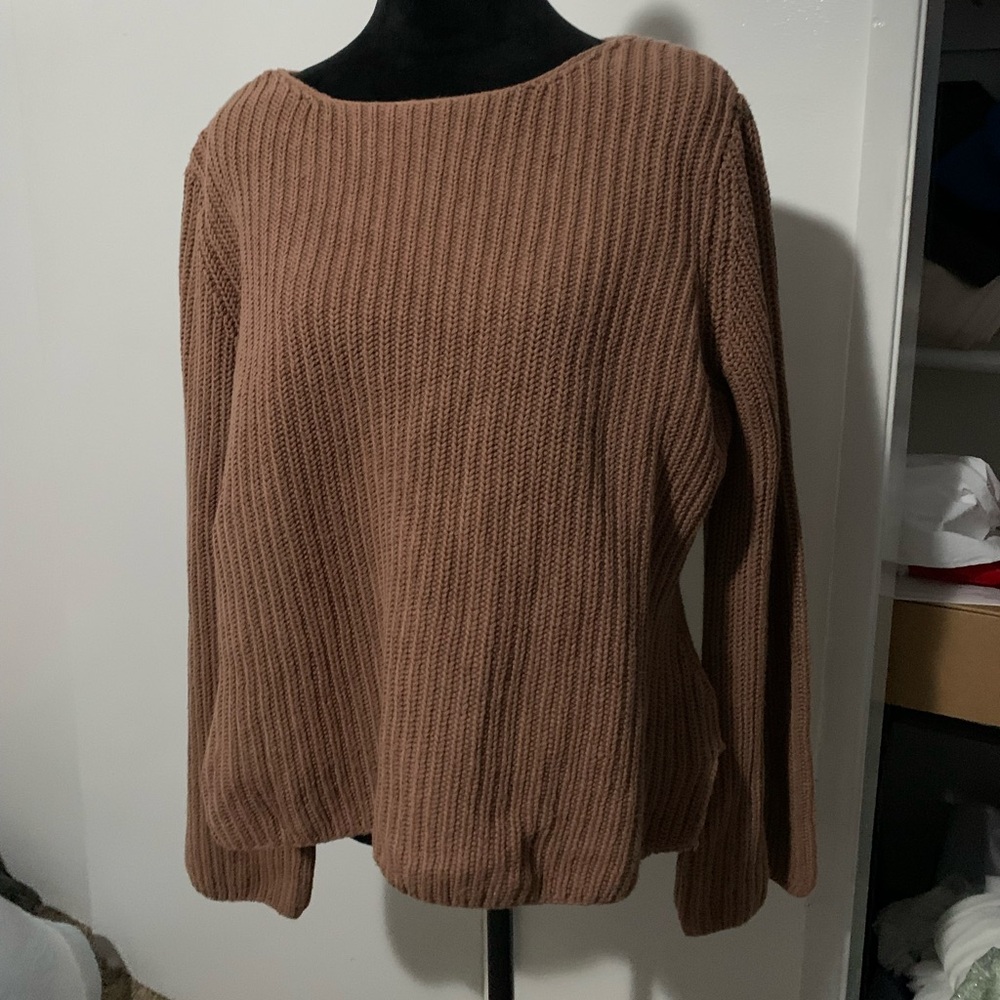 100% cotton brown sweater XL